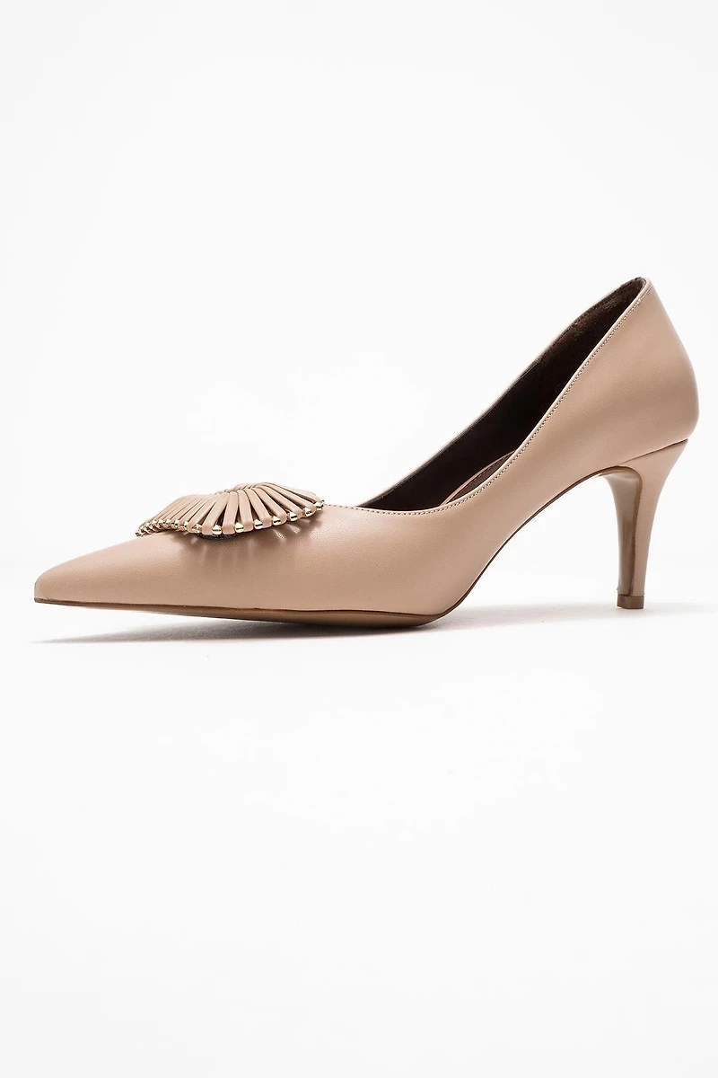 Prologue Shoes Womens Great Buckle Pointed Toe Pump
