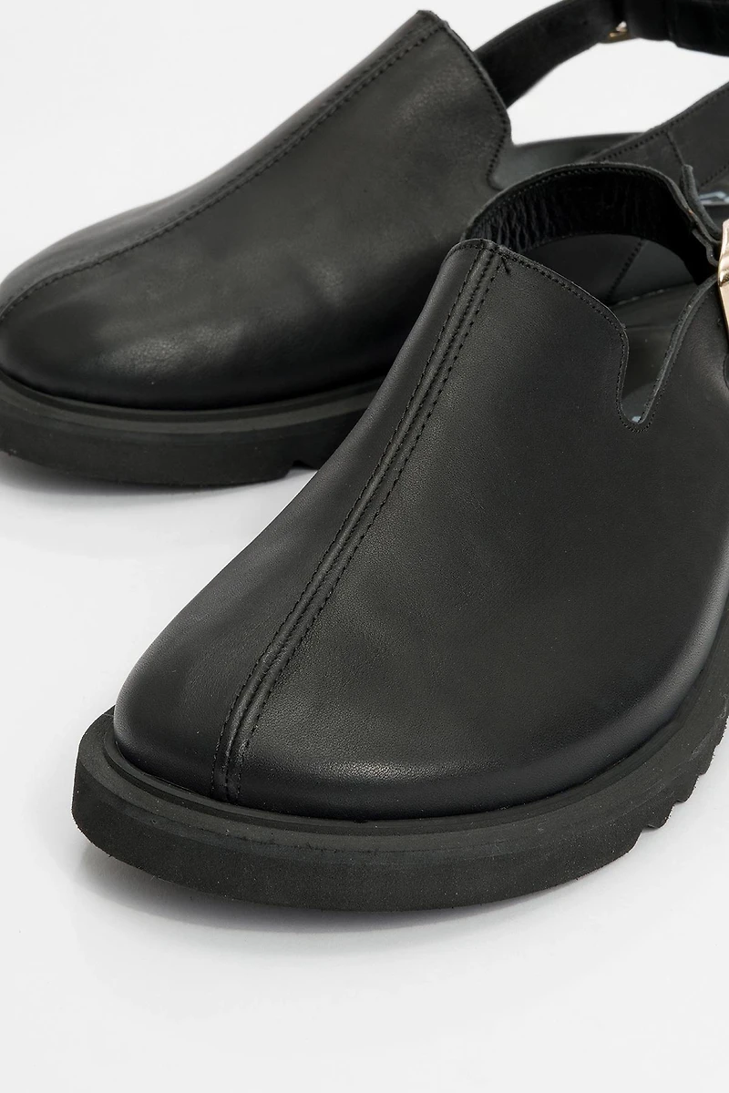 Forever & Always Womens Laby Leather Mules