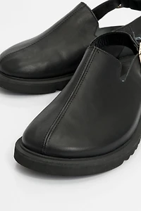 Forever & Always Womens Laby Leather Mules