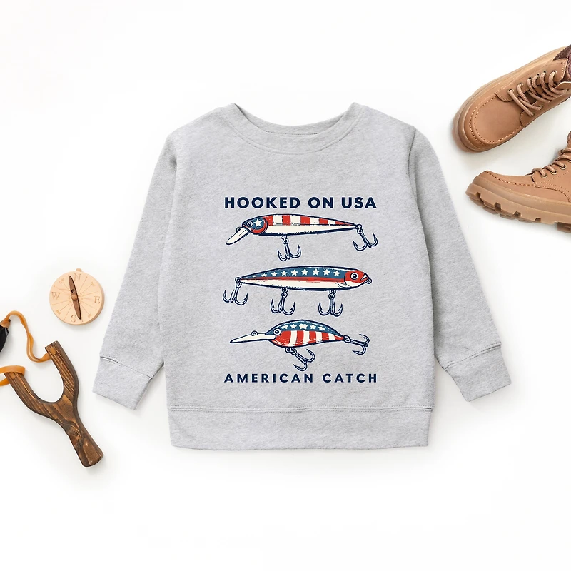 The Juniper Shop - Hooked On USA Youth Graphic Sweatshirt
