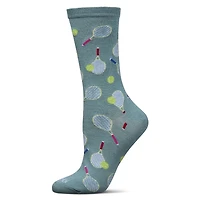 MeMoi Women's Tennis Rayon From Bamboo Crew Socks