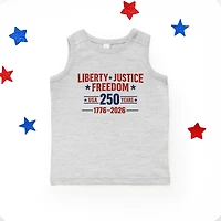 The Juniper Shop - Liberty Justice Freedom 250 Year Youth Tank Top