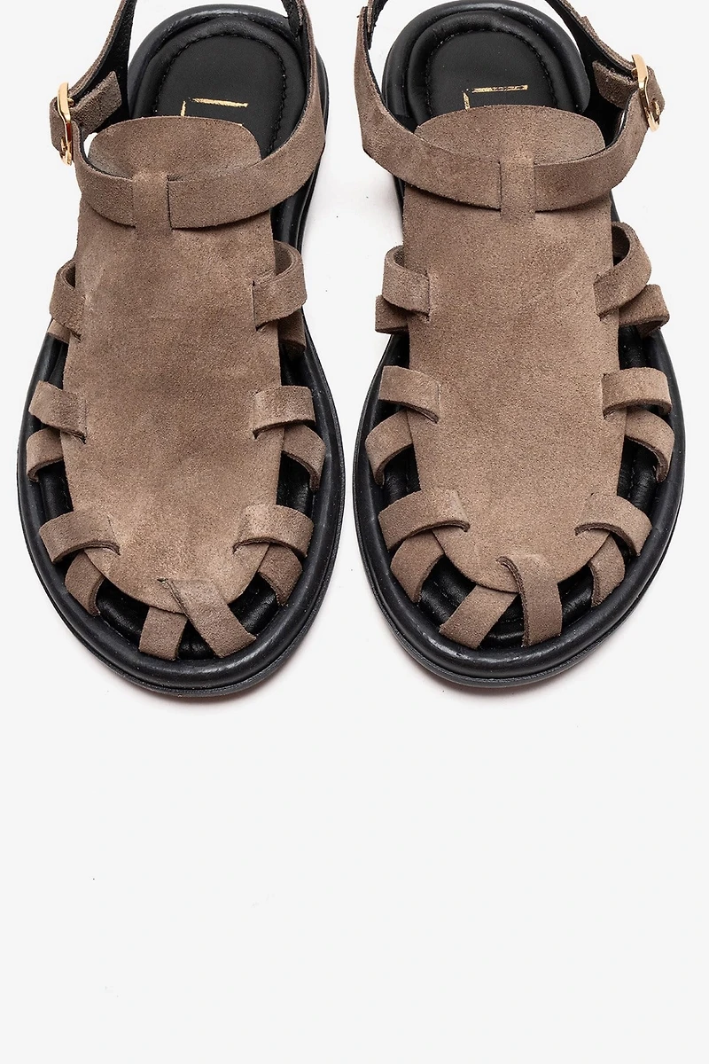 Forever & Always Womens Alone Leather Gladiator Sandals