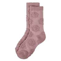 MeMoi Women's Flower Burst Dimensional Crew Socks