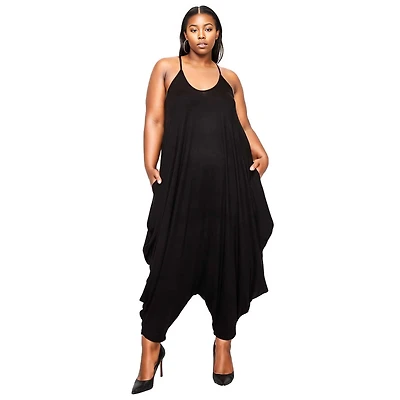 L I V D Women's Plus Quinn Pocket Jumpsuit