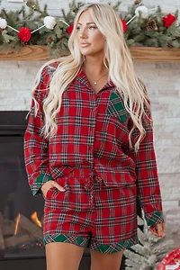 Threaded Pear Women's Lananina 2pcs Pajama Set Long Sleeve Top