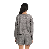 MeMoi Women's Hacci Matching Short and Long Sleeve Pajama Set