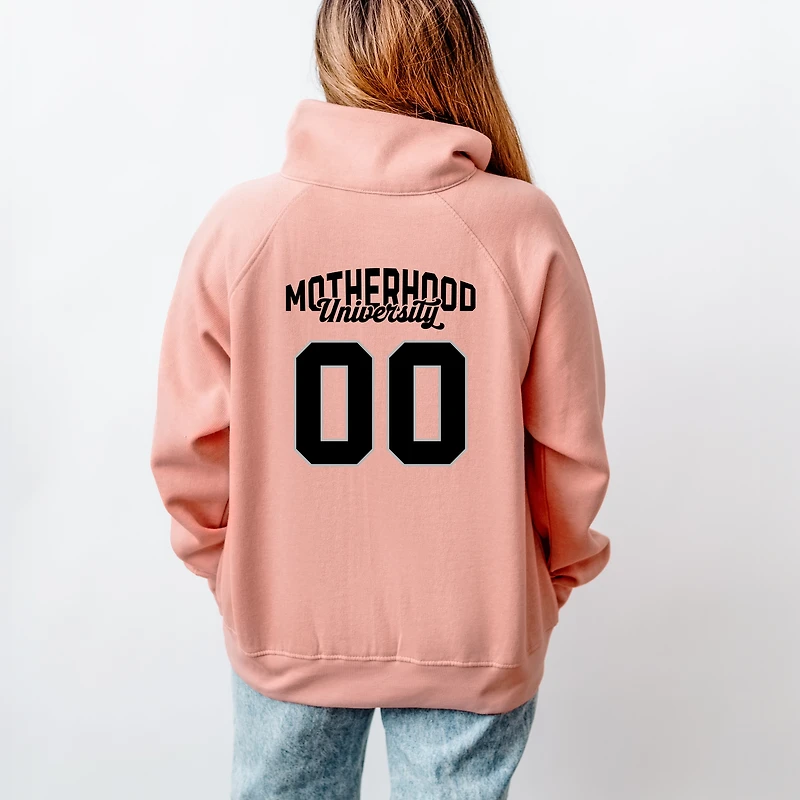 Simply Sage Market Motherhood University Jersey Quarter-Zip Fleece