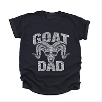 Simply Sage Market - Goat Dad Distressed Men's Garment Dyed Graphic T-Shirt