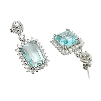 AGP PARIS Womens Diva Collection Radiant Starburst Drop Earrings