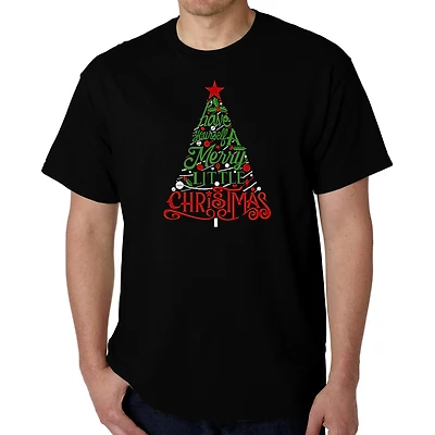 LA Pop Art Men's Word T-Shirt - Have Yourself A Merry Little Christmas