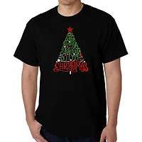 LA Pop Art Men's Word T-Shirt - Have Yourself A Merry Little Christmas