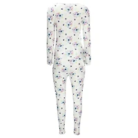 MeMoi Women's Scalloped Edge Floral Two-Piece PJ Set