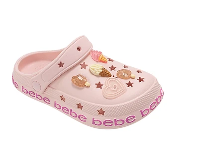 bebe Girl's Platform EVA Clogs with Treat Charms