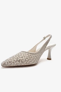 Prologue Shoes Womens Linnea Stiletto Slingback Pump