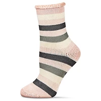 MeMoi Women's Stripe Cozy Warm Thermal Crew Socks