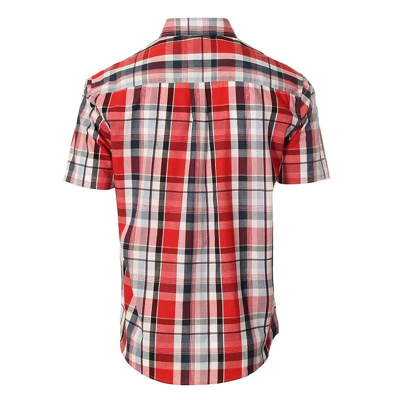 Gioberti Men's Plaid Short Sleeve Shirt