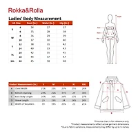 Rokka&Rolla Womens Hooded Windbreaker Jacket