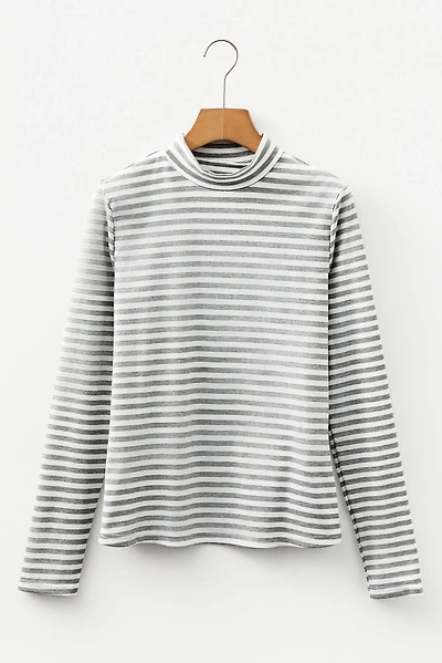 Threaded Pear Women's Eileen High Slim Fit Long Sleeve Top