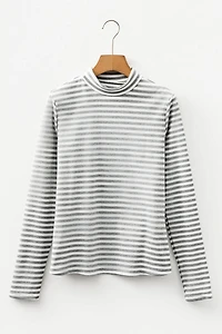 Threaded Pear Women's Eileen High Slim Fit Long Sleeve Top