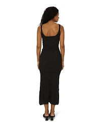 Belle & Bloom Womens Sweet Nothings Midi Knitted Dress
