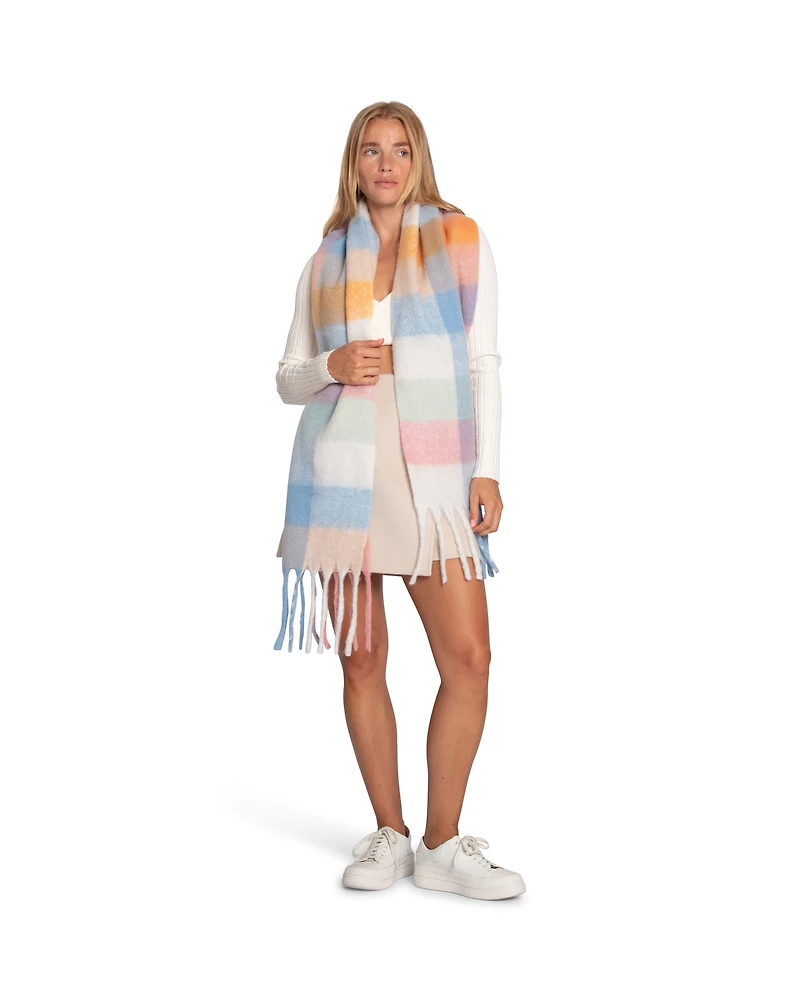 Belle & Bloom Womens Vail Checkered Scarf
