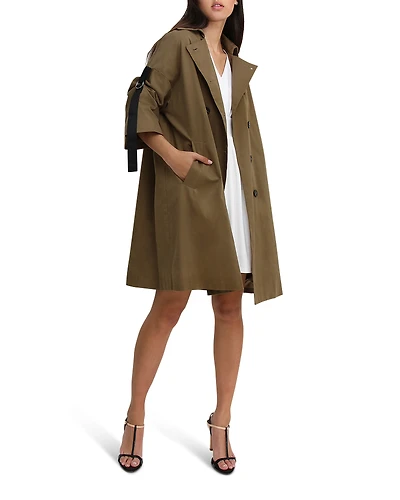 Belle & Bloom Womens Russian Romance Oversized Trench Coat