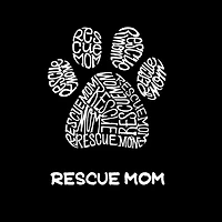 LA Pop Art Girls Word T-Shirt - Rescue Mom