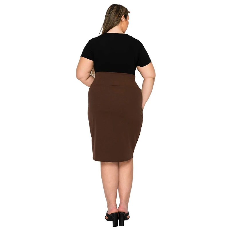 L I V D Women's Plus Molly Pencil Skirt