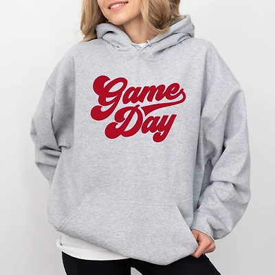 Simply Sage Market - Women's Graphic Hoodie Game Day Retro Puff Print