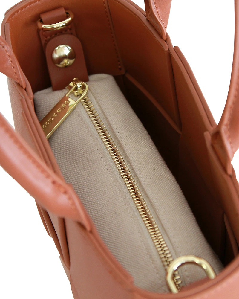 Belle & Bloom Womens Little Love Woven Crossbody Bag