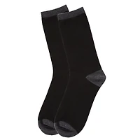 MeMoi Women's Soft Tipped Flat Knit Cashmere Blend Crew Socks