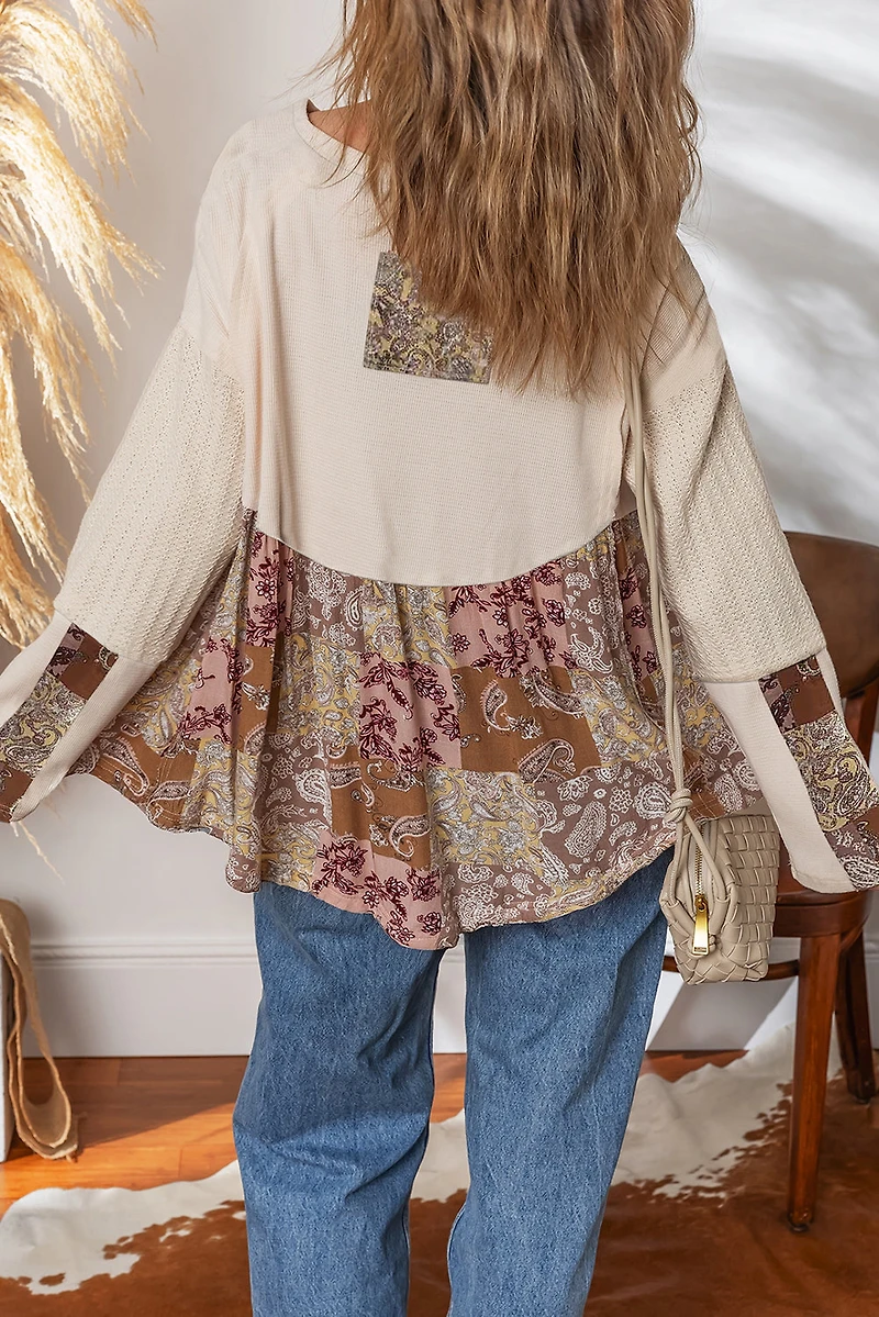 Threaded Pear Women's Colette Sleeve Loose Top Long