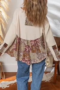 Threaded Pear Women's Colette Sleeve Loose Top Long