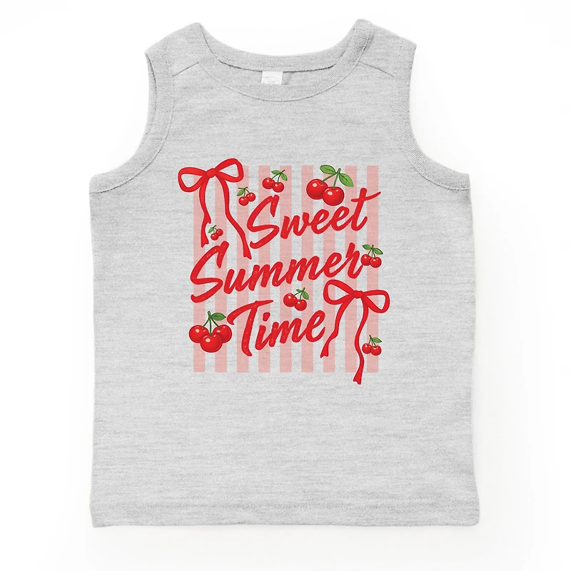 The Juniper Shop - Sweet Summer Time Cherries Coquette Toddler Graphic Tank