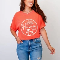 Simply Sage Market - Hawaii Since 1959 Women's Garment Dyed Graphic T-Shirt