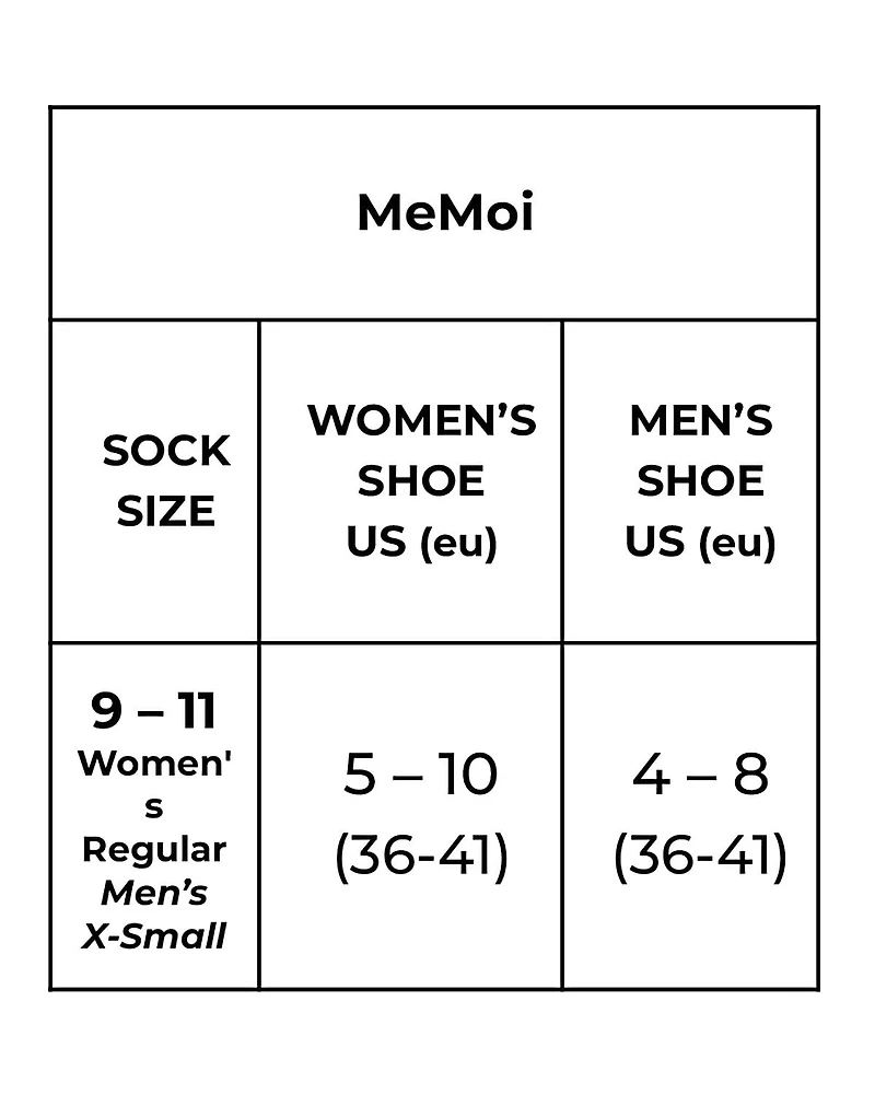 MeMoi Women's 3 Pair Pack Motivational Crew Socks