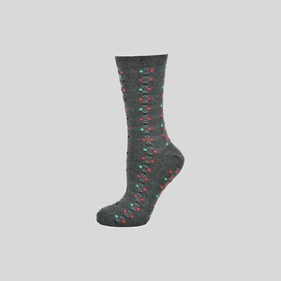 Wear Sierra Women's Cotton Geometric Crew Socks
