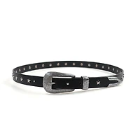AGP PARIS Black Slim Women's Belt