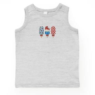 The Juniper Shop - Patriotic Popsicles Toddler Graphic Tank