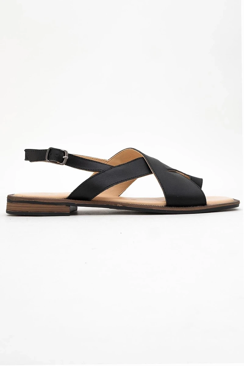 Forever & Always Womens Louna Leather Thong Sandalss