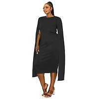 L I V D Women's Plus Naomi Cape Dress
