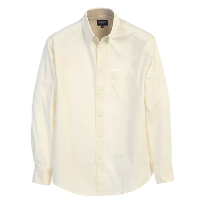 Gioberti Men's 100% Cotton Twill Oxford Shirt with Contrast