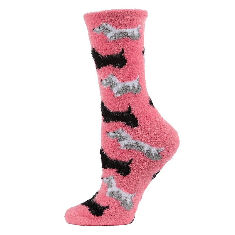 MeMoi Women's Scotties Cozy Crew Socks