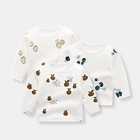 MyKids-USA Baby Allover Fruit Graphic 100% Pure Organic Cotton Side Snap Button Tops