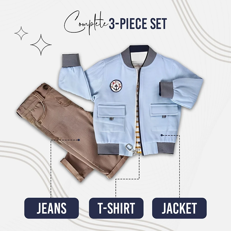 Wear Sierra Boys Toddler 3‑Piece Outfit Set