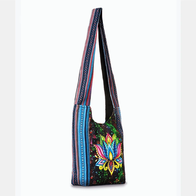 Kathmandu Collection Womens Lotus Handmade Hobo Bag