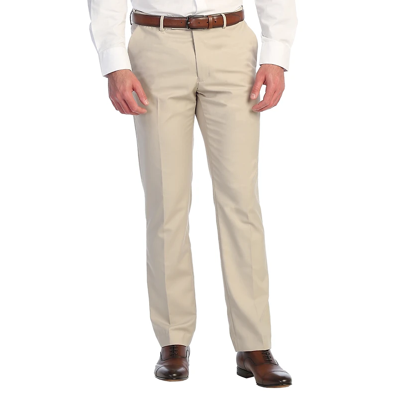 Gioberti Men's Hidden Expandable Waist Dress Pants Suit