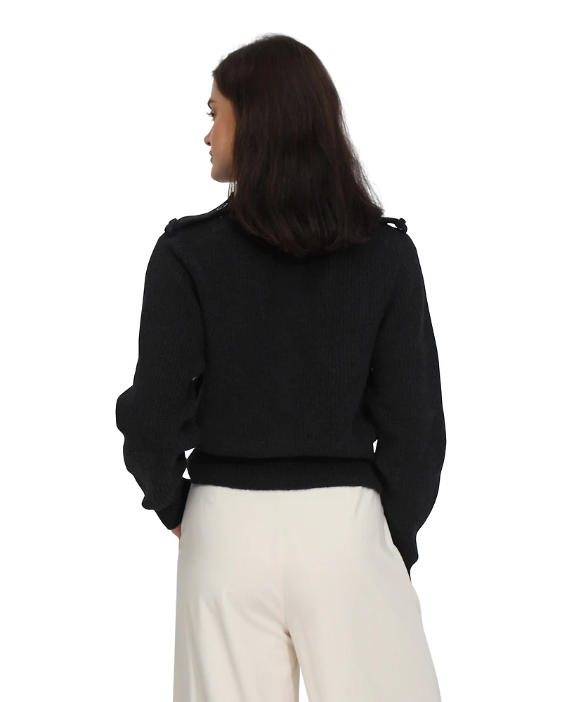 Belle & Bloom Womens Lost Found Knitted Sweater