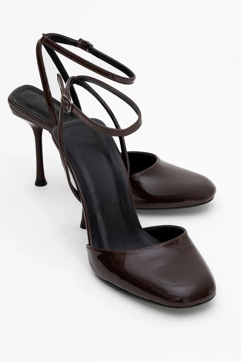 Prologue Shoes Womens Blues Round Toe Ankle Strap Pump
